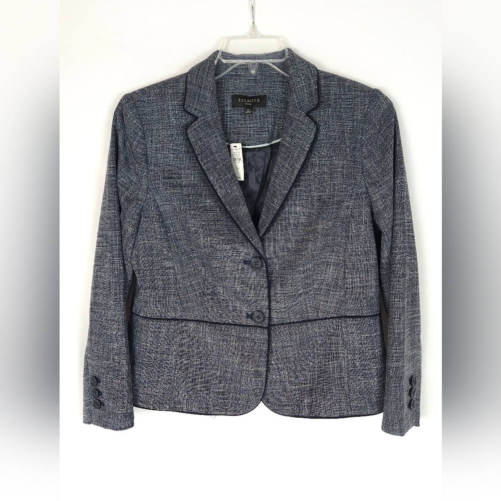 Talbots Blue Blazer Classic Suit Jacket